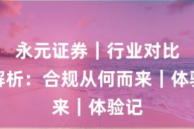 永元证券｜行业对比全解析：合规从何而来｜体验记